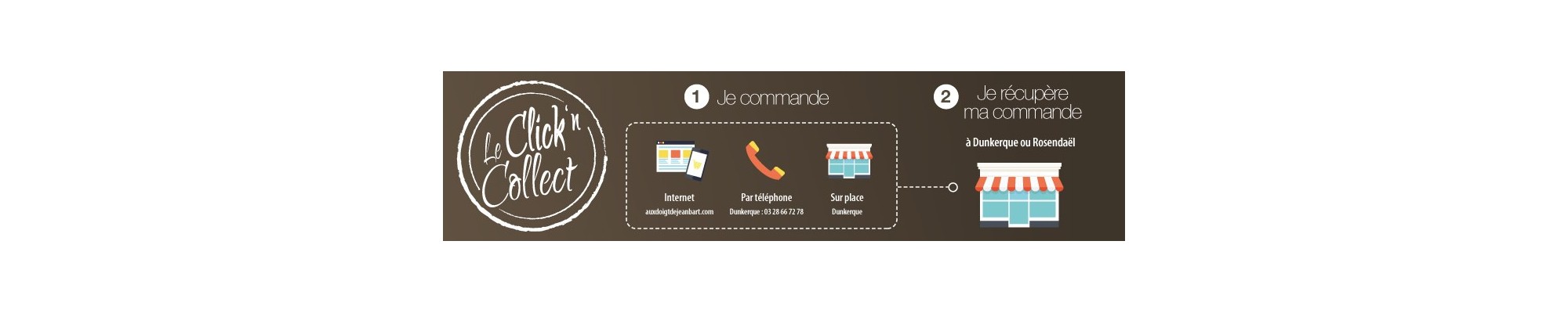 Click and collect patisserie Vandewalle Aux doigts de Jean Bart Dunkerque